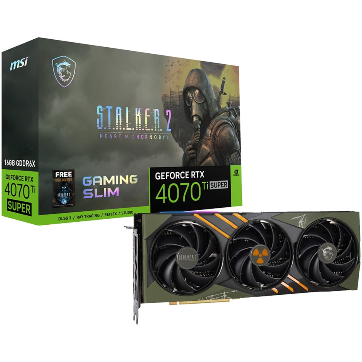 Amazon.com: MSI GeForce RTX 4070 Ti Super 16G Gaming Slim Stalker