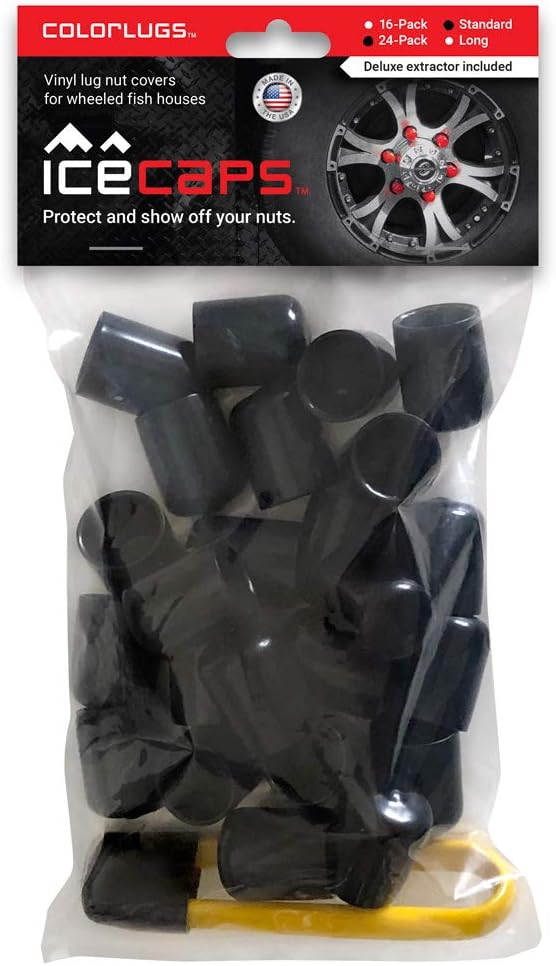 ColorLugs IceCaps Vinyl Lug Nut Covers for Wheeled Fish