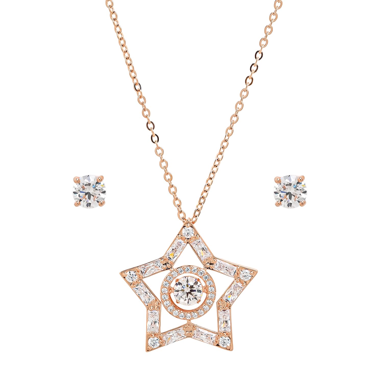 るる様　SWAROVSKI ネックレスピアスセット 楽天市場】スワロフスキー SWAROVSKI ネックレス ピアス セット