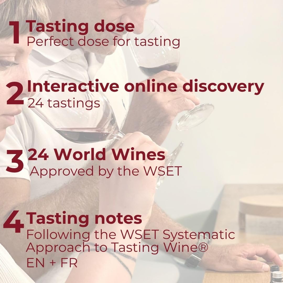Calendario de Adviento de Vino “24 Blind Tastings” – 24 vinos de 20 ml – Cata a ciegas de vino tinto, blanco y rosado – Regalo para hombres y mujeres