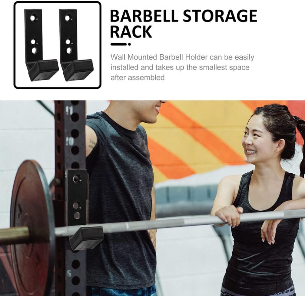 20 Pcs Barbell Stand Storage Hangers Commercial Gym Equipment Wall Mounted Hooks Barbell Organizing Rack Squat Rack for Commercial Use PC