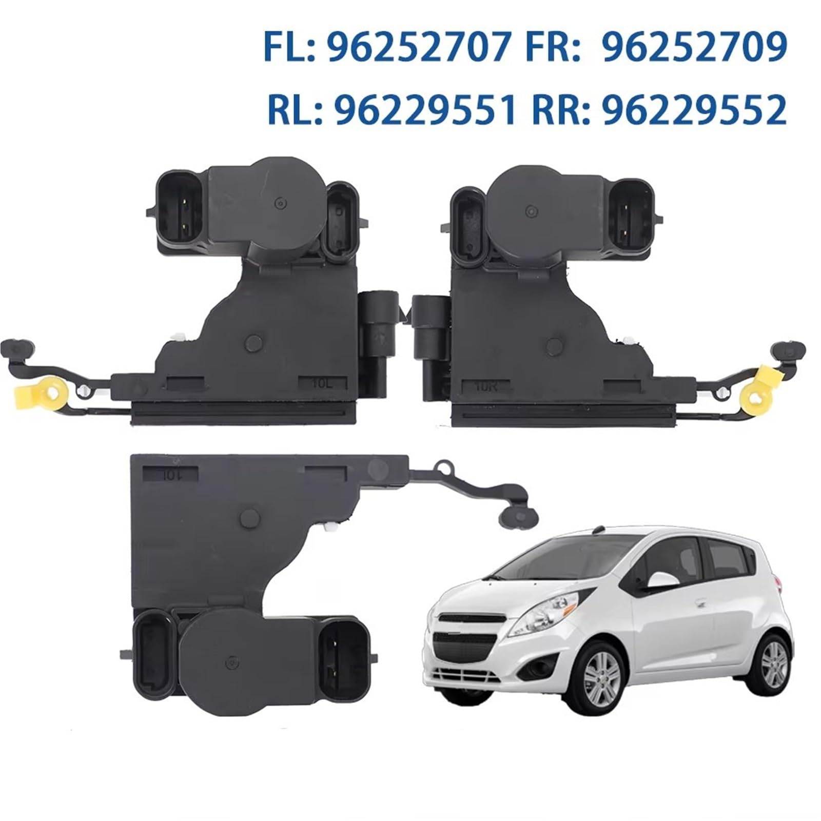 Auto Per Chevrolet Per Spark GT 2011 Per Aveo Per Optra Per Wave Per Pontiac Serratura Porta Fermo Attuatore 96252709 96229552 96252707 Attuatore Serratura Porta(Front Right-6pins)