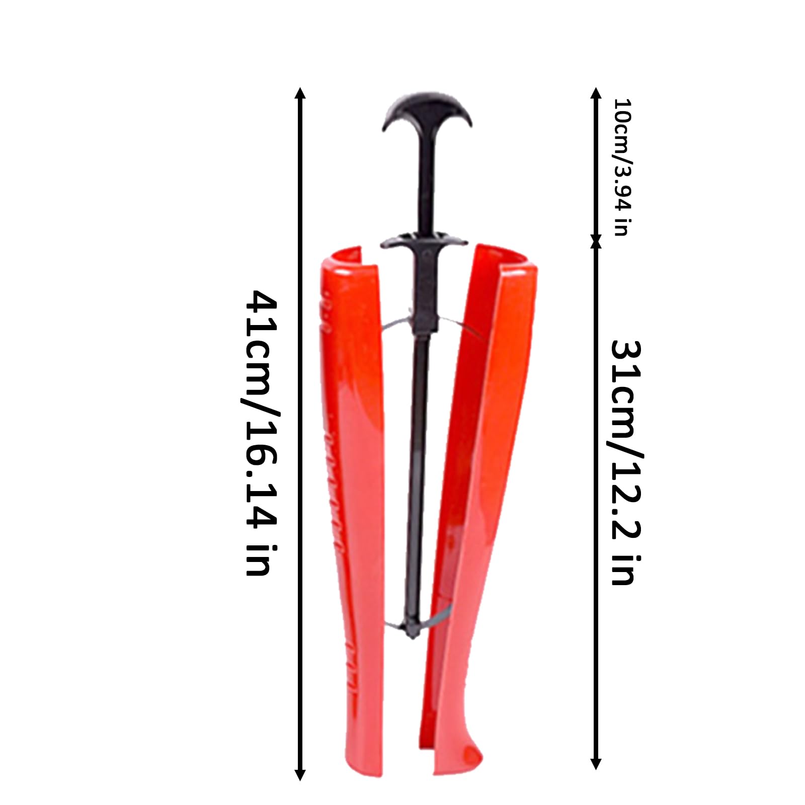 1 Paio Tendistivali, Tendiscarpe a Molla in Plastica, Shaper per Stivali, Adatto per Mantenere la Forma Degli Stivali(Rosso arancione)