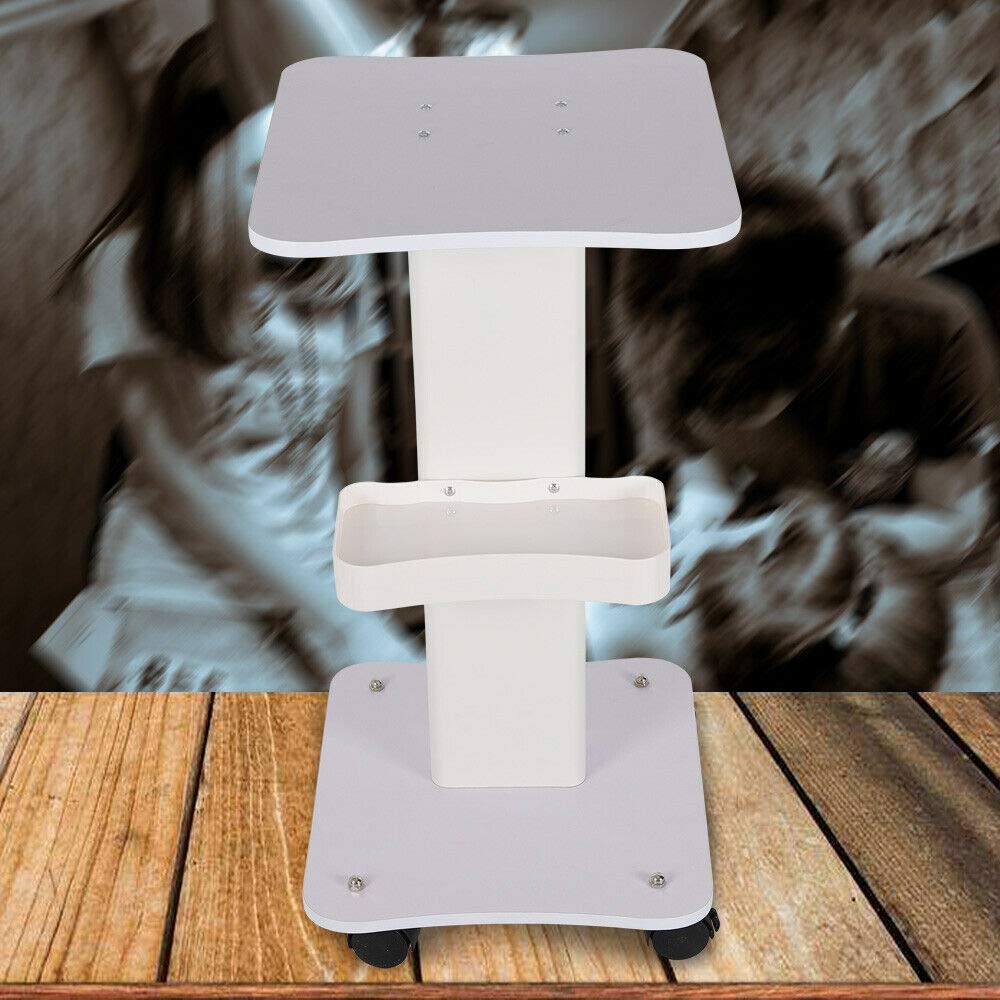 Carrello per cosmetici in alluminio, carrello da lavoro, carrello da salone e trolley, colore: bianco