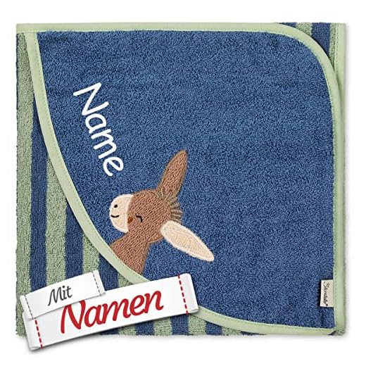 Sterntaler Kapuzenhandtuch | Esel Emmily & Emmilius | mit Namen bestickt