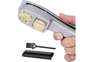 The Ultimate Garlic Slicer Tool: Press, Slice, Peel, and Clean with Ease