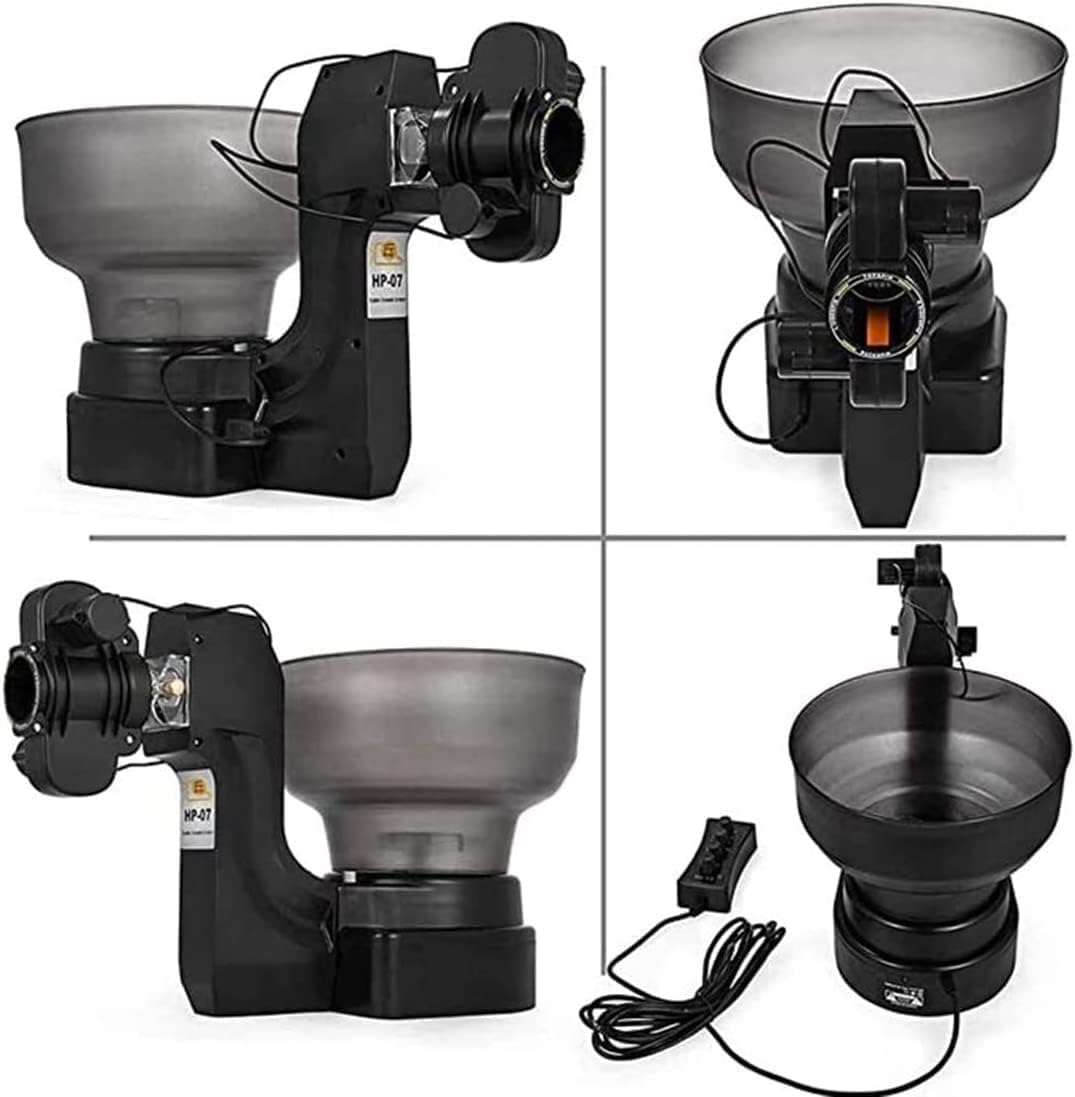 Table Tennis Robot Portable 0-5 Gear Adjustment Ping Pong Ball Machine with 36 Different Spin Balls Remote Control Automatic Table Tennis Machine Ball Frequency (40-70/minute) for Training