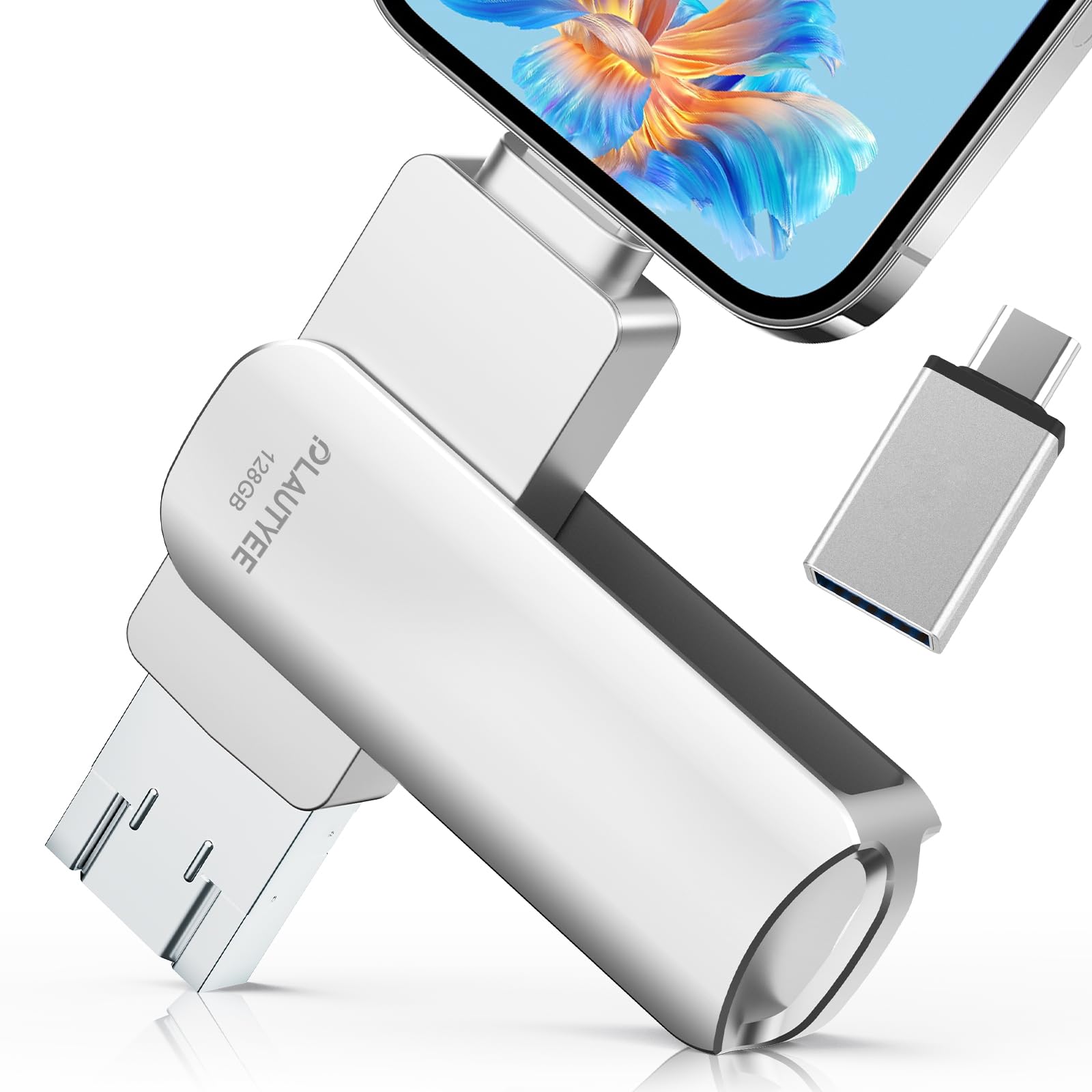 【2026新登場 アプリ不要】USBメモリ 128GB ４in1 高速 Phon…