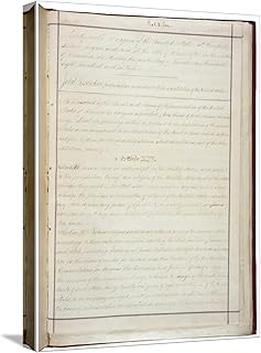 ART.COM Stretched Canvas Print 14th Amendment to U.S. Constitution: Civil Rights Passed June 13, 1866, Ratified July 9, 1868, 12" x 16"