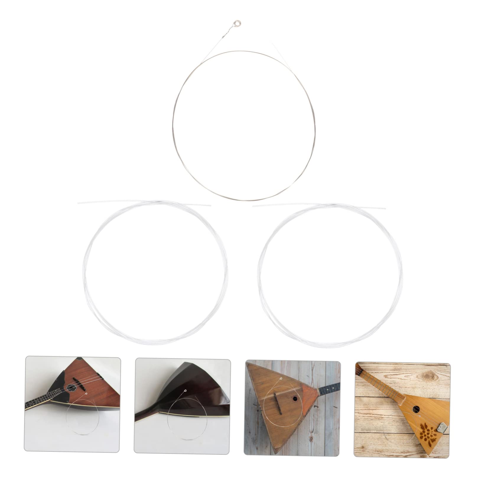 ibasenice 15pièces Cordes De Remplacement Pour Balalaika Nylon Accessoires De Musique Pour Instruments à Cordes