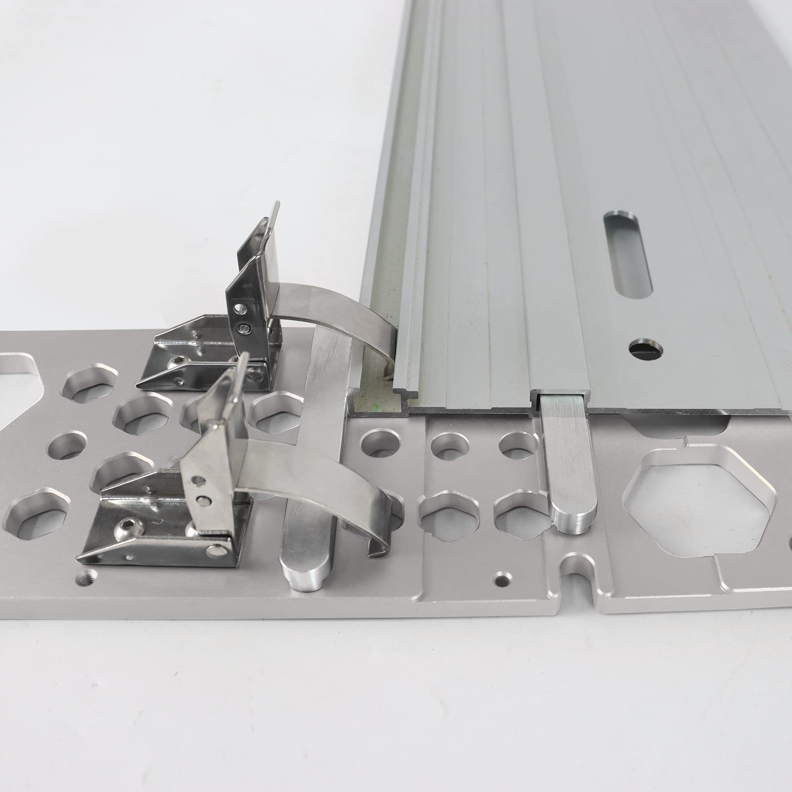 Abrazadera de guía para sierra circular eléctrica, 260 x 88 mm, compatible con makitas o Festool, para máquinas de grabado (340 x 88 x 8 x 8 mm, 3)