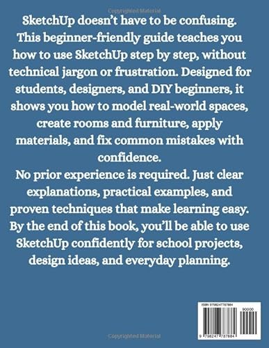 image for SketchUp for Beginners 2026: Simple Step-by-Step 3D Modeling for Archi