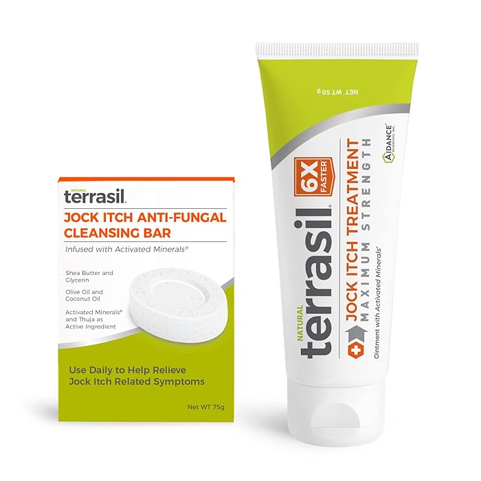 Buy Jock Itch Treatment MAX 50gm Tube and Antifungal Cleansing Soap Kit