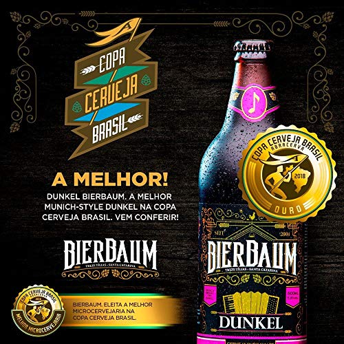Caixa com 12 Cervejas Dunkel Bierbaum | Garrafa 600ml