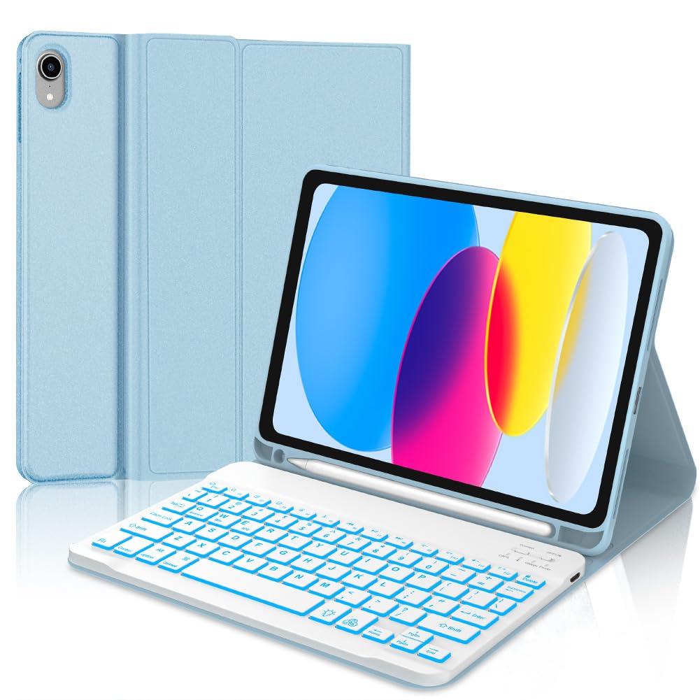 Apple iPad第10世代キーボードケース付き Wi-Fi 64GB ブルー