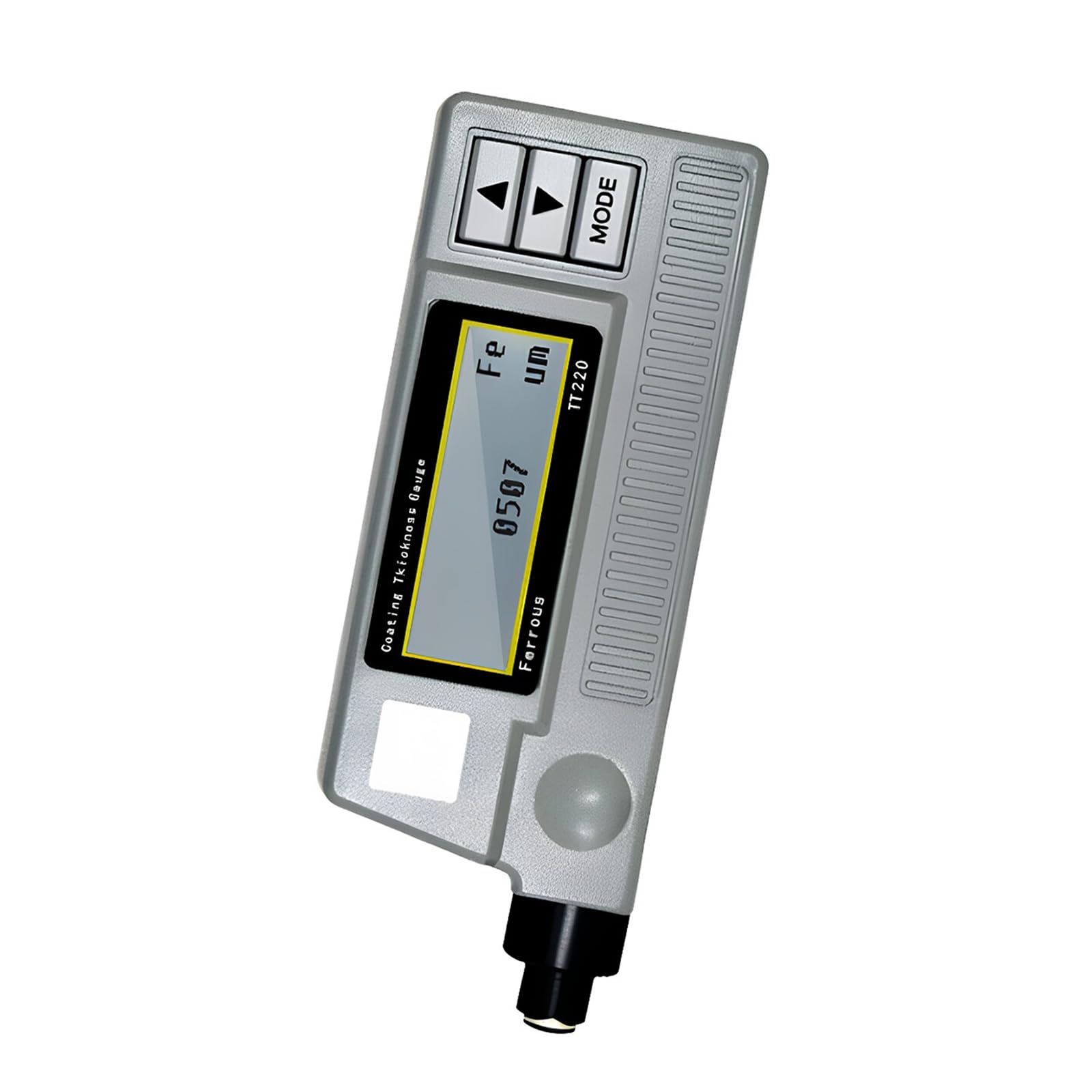 Spessimetro A Induzione Magnetica (Tipo F) per Rivestimenti, Tester di Alta Precisione per Lo Spessore di Pellicole di Vernice, 0–1250 Um, con 5 Spessori di Calibrazione E 1 Piastra di Base