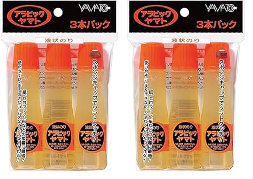 ヤマト 液体のり アラビック 50ml 3本入 NA-50RH-3P (× 2)