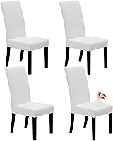 Vista 29 de Easy-Going - Juego de 2 fundas elásticas para sillas de comedor, fundas para sillas de comedor, fundas de silla Parsons para comedor, ceremonia