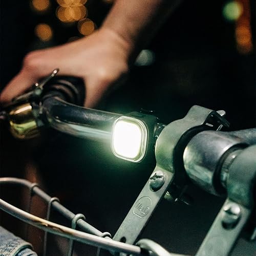 Miniatura 2 de Knog Blinder Mini Bike Light - Faro brillante de 50 lúmenes para bicicleta con LED COB, recargable por USB, 8 modos de flash, ultraligero 0.60 oz,