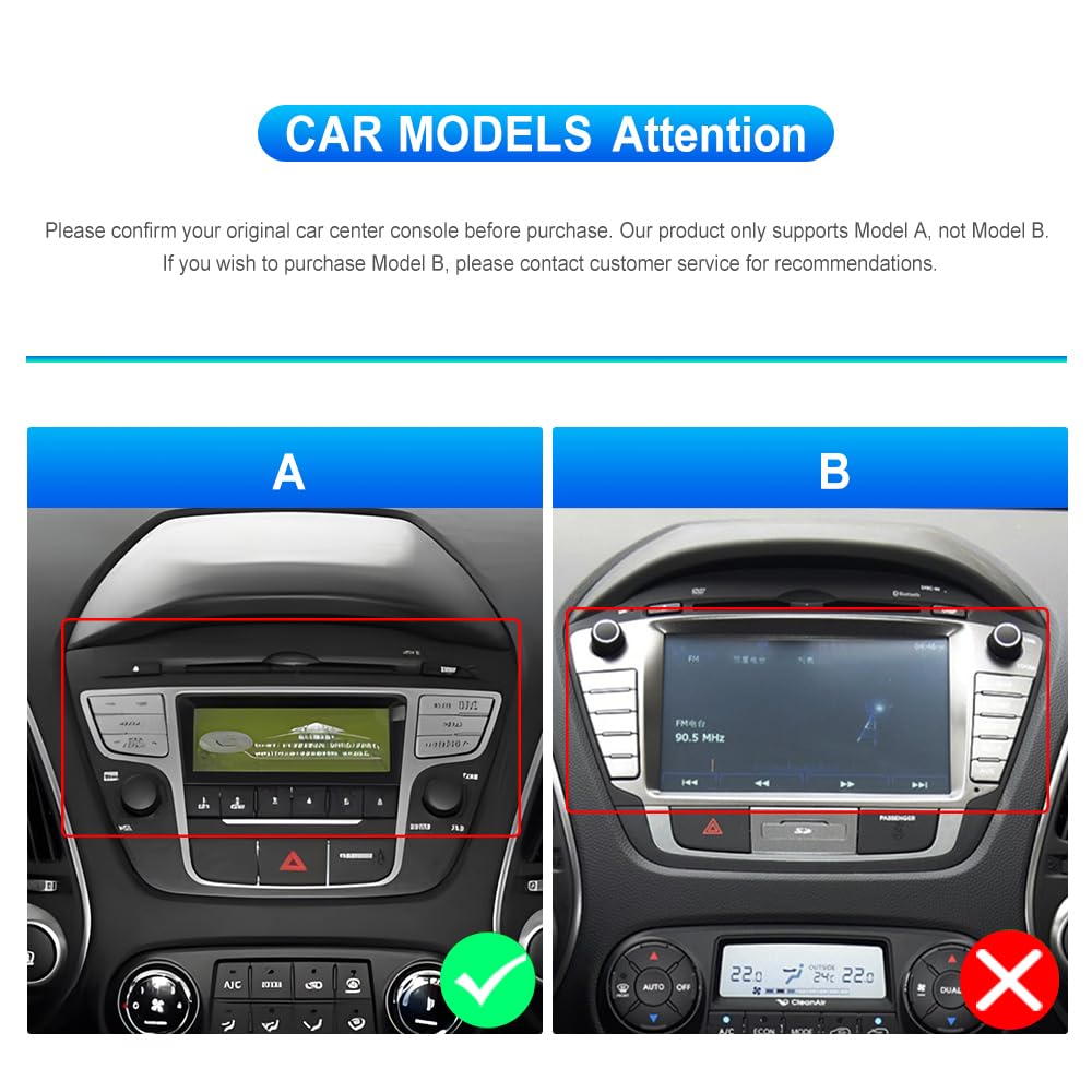 2G+64G CAMECHO Android 13 Radio Coche para Hyundai IX35 2010-2015 con GPS Carplay Android Auto,Radio 2 DIN con Pantalla de 10 Pulgadas Bluetooth FM/RDS Mirror Link+Cámara Trasera