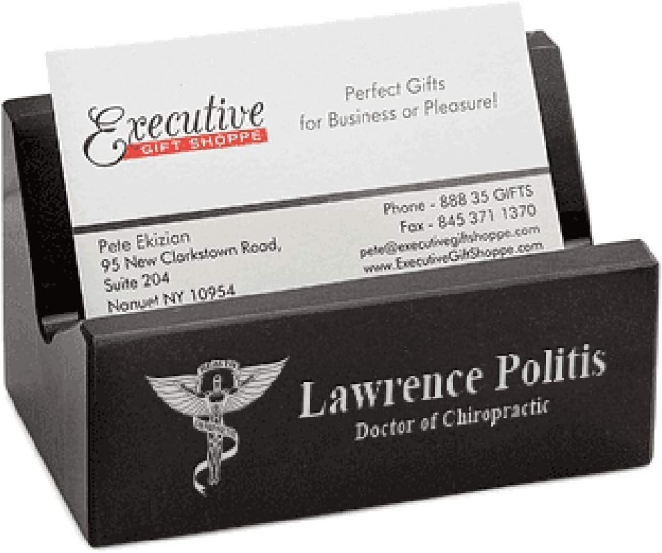 Executive Gift Shoppe | Chiropractor's Desktop Business Card Holder