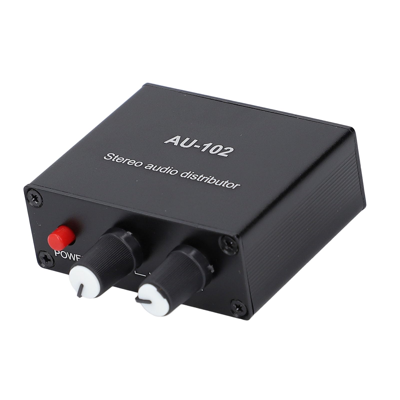 Active Sound Distributor, 2 Way 1 in 2 Out Mini Amp mit Unabhängiger Lautstärke Regelung, für Kopfhörer und Sound Amps DC5V