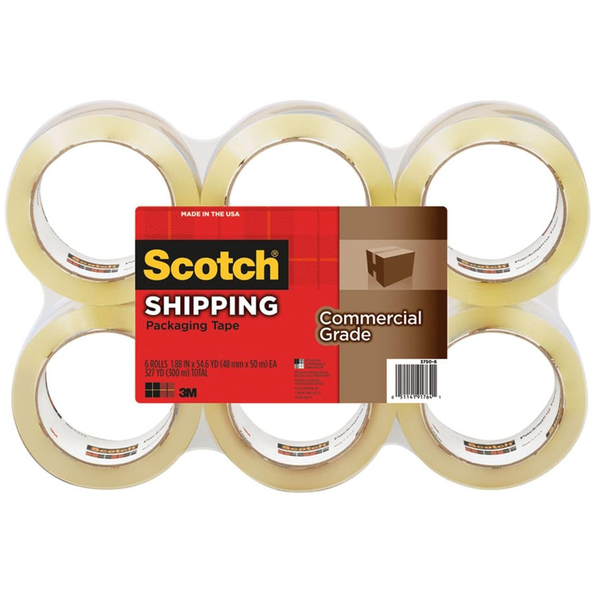 6/PK transparente sellado cinta (3 m-91764)