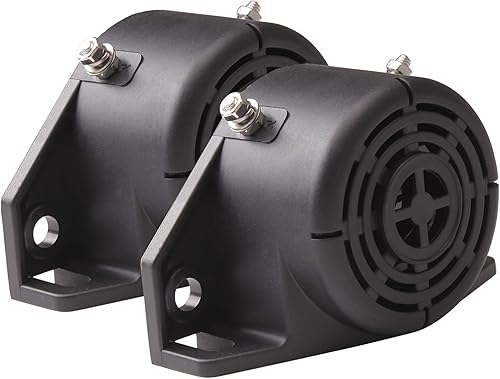 Alarma de respaldo para camión, 105 db, 1248 V, alarma de advertencia, timbre impermeable, sirena, para equipo pesado, camión, camión (bocina de