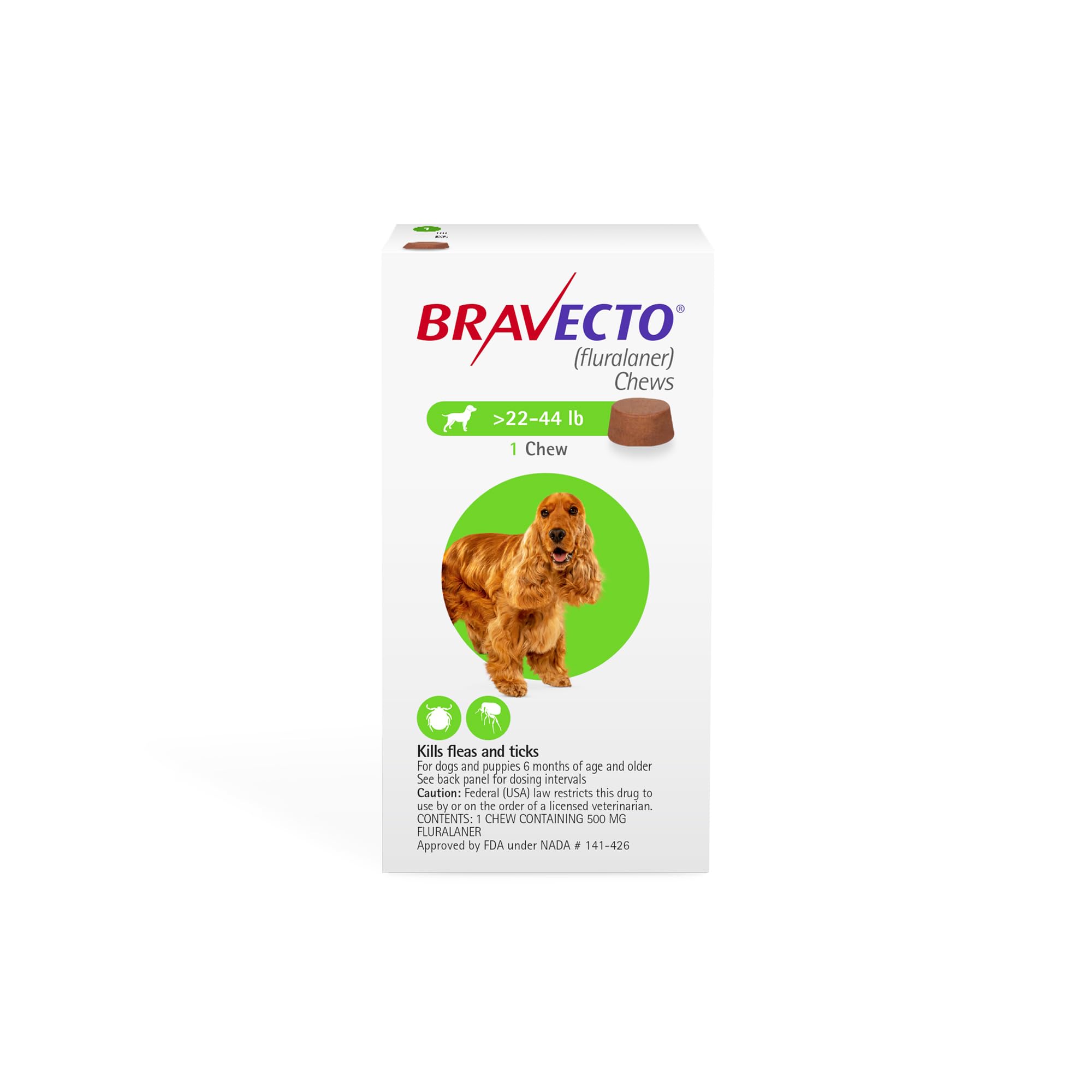 BRAVECTO Chew for Dogs 22-44 lbs