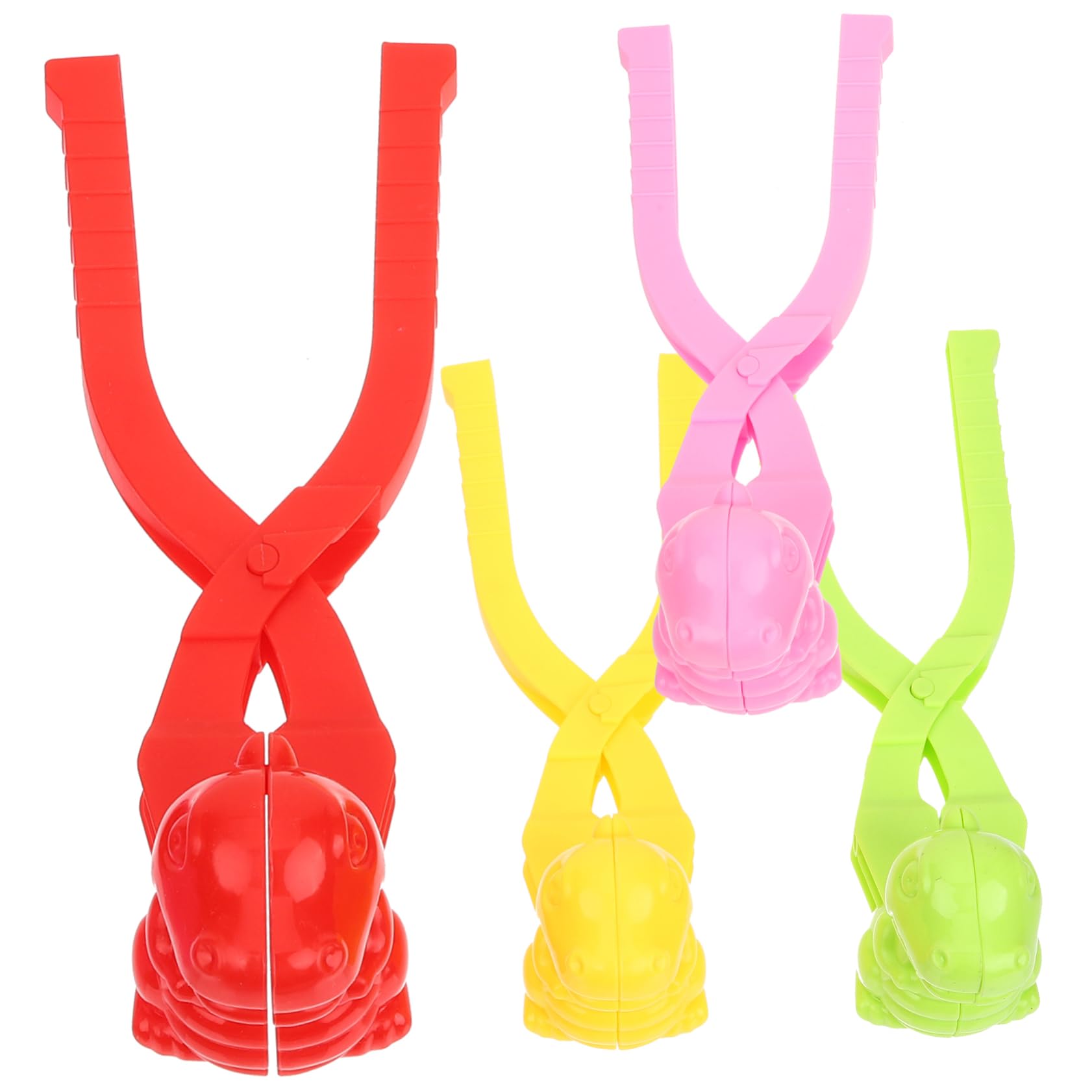 VANZACK 4pcs Dinosaur Makers Compact Snow for Winter Outdoor Fun Easy to Use Clips and Present