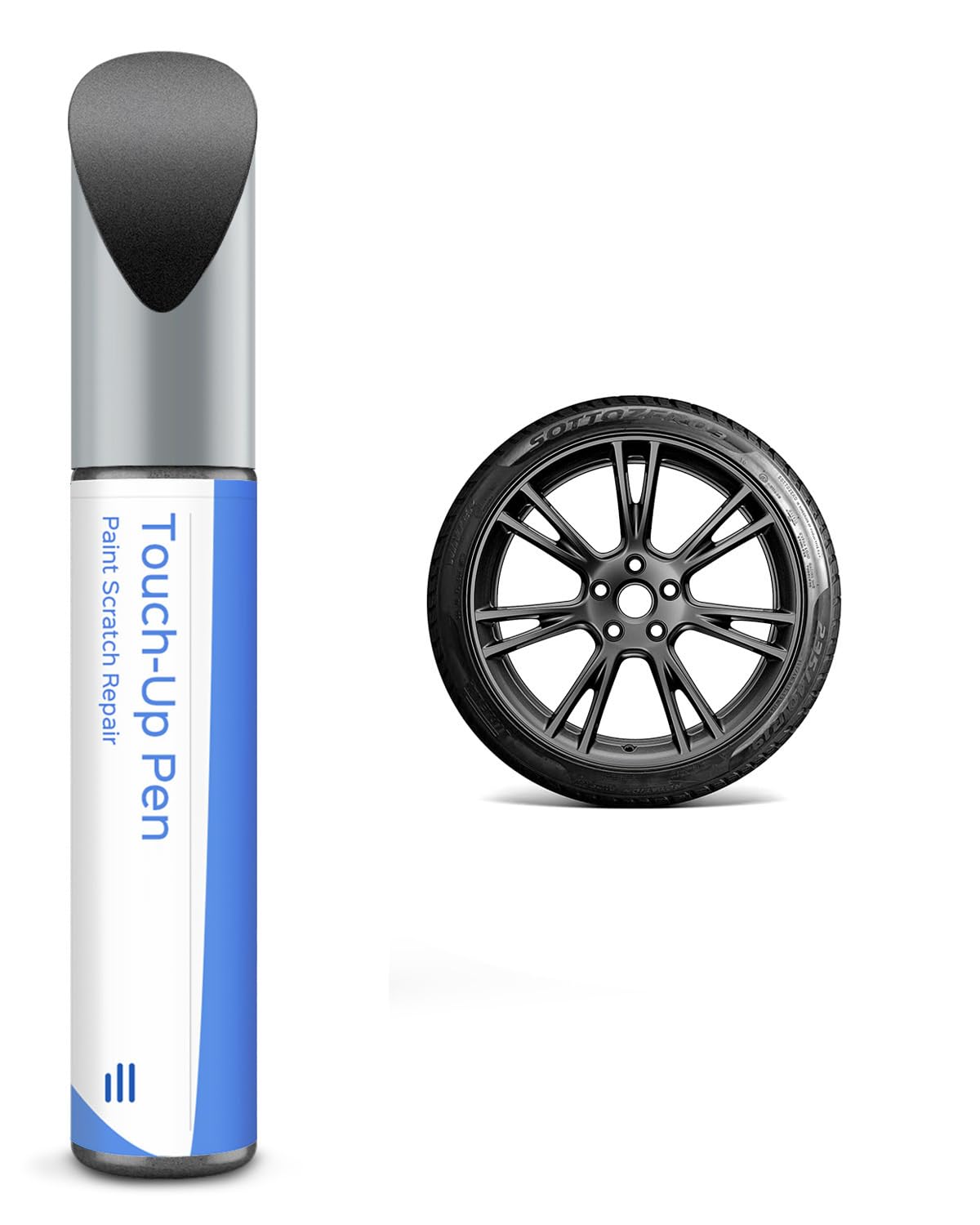 Gemini Stylo de retouche de peinture pour jantes modèle Y 19" Gemini Gris foncé Tesla