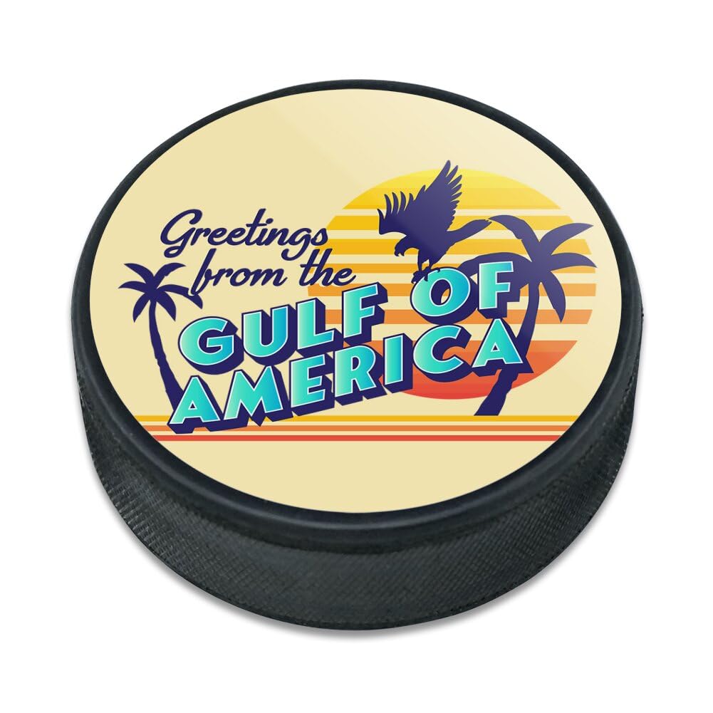 GRAPHICS & MORE Gulf of America Postcard Ice Hockey Puck