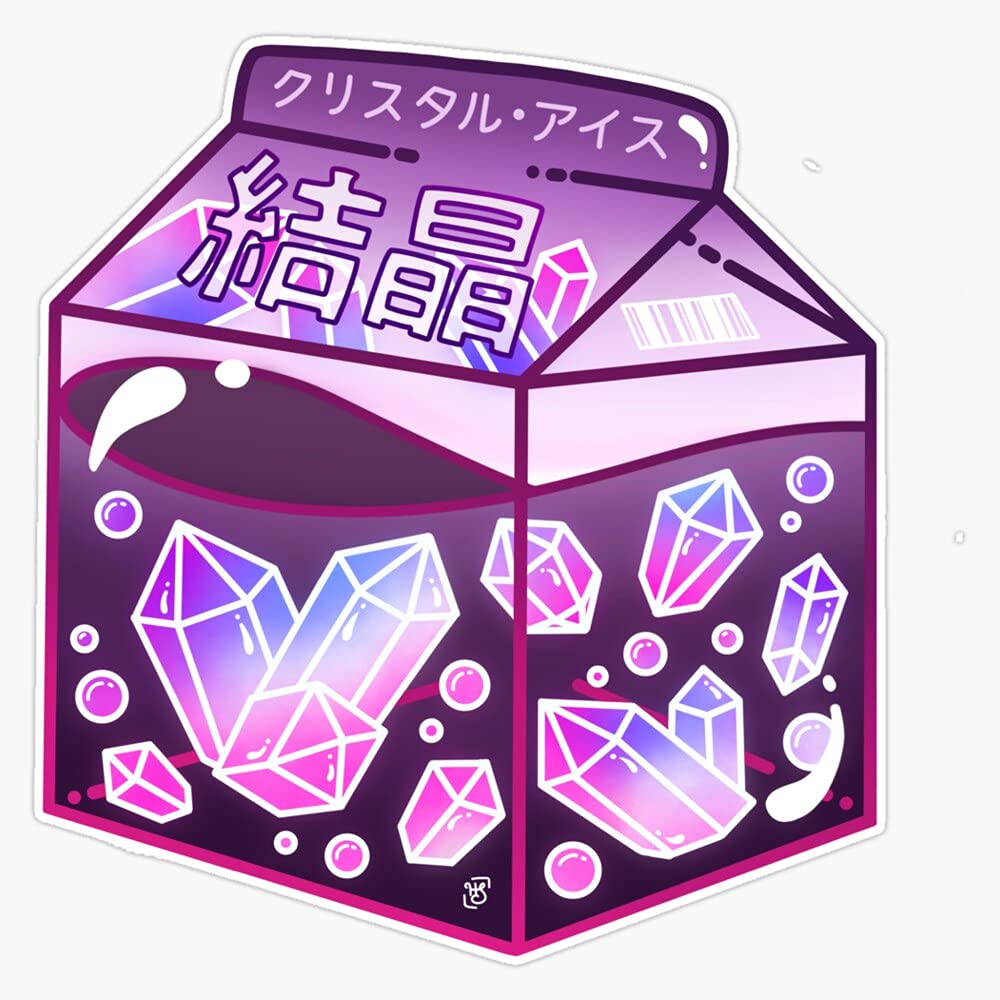 Strawberry Milk Magnet - Brave Moonman