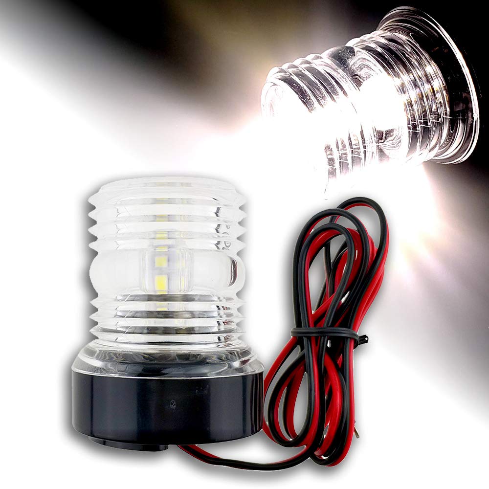 Masthead Light Marine Boat White LED Masthead Navigation Light - IP66 Waterproof, 2 Nautical Mile Visibility Boat Masthead LED Light - Foto 10