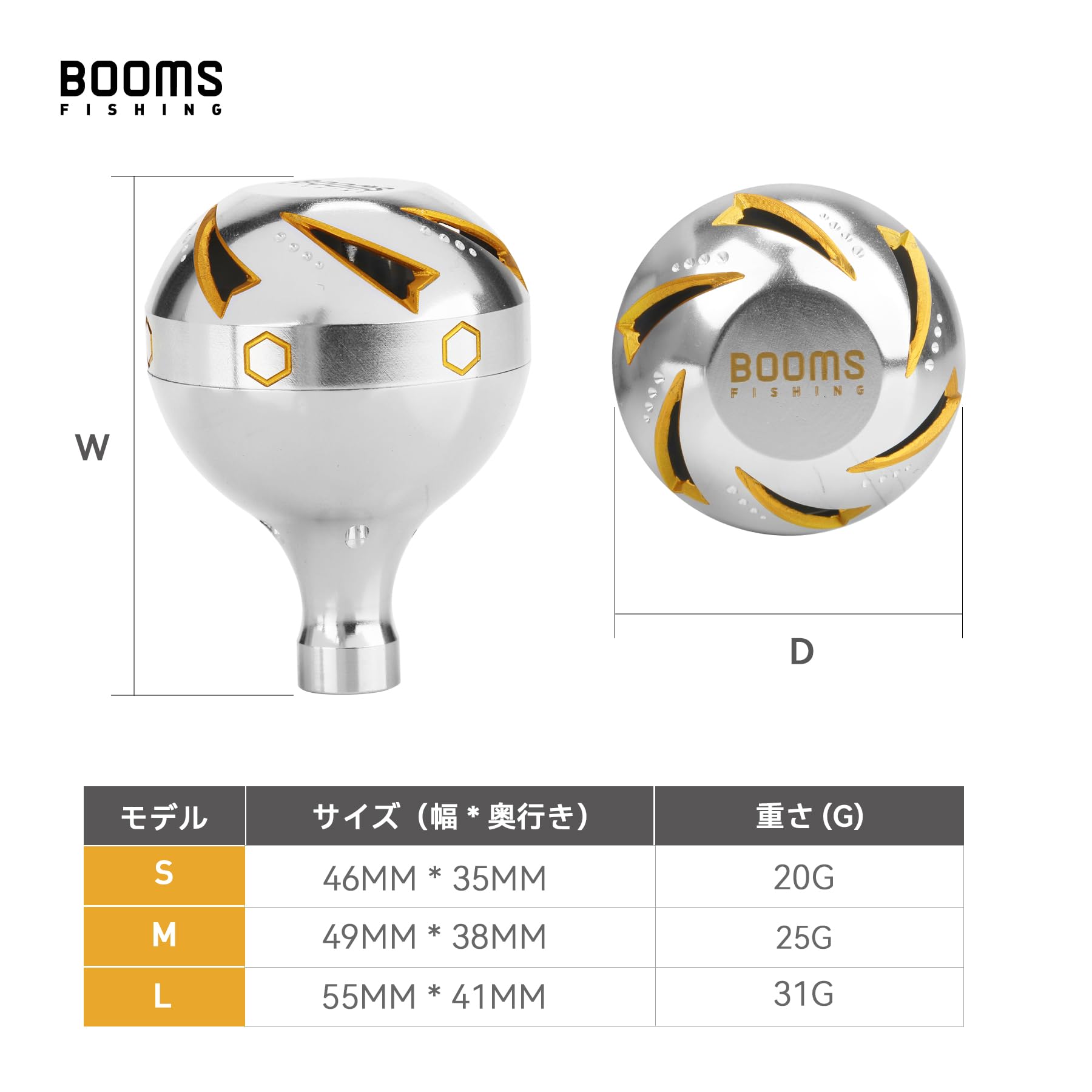 Amazon.co.jp: Booms Fishing リール ハンドルノブ ハンドル シマノ A