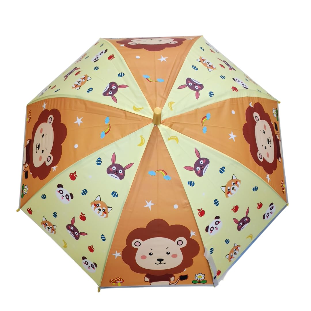 E Basket Kids Umbrella – Cute Lion & Animal Print | Lightweight, Durable & Child-Safe | Perfect for Boys & Girls-image-23