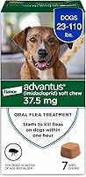 Advantus Fast-Acting Oral Flea Treatment Soft Chews for Dogs 23-110 lbs | Kills Fleas in 1 Hour, 7 Ct