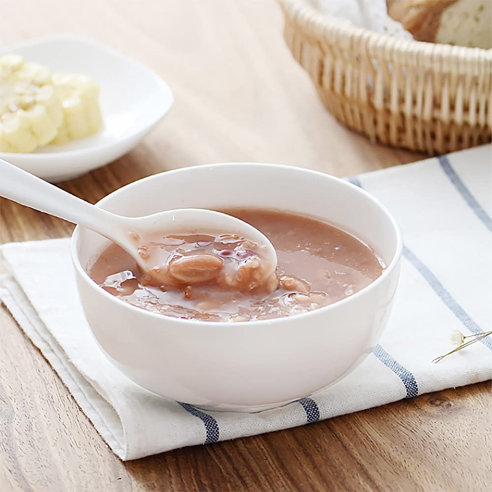 Houlu Suppenschüsseln, Müslischalen, Pho Bowls, Salatschüsseln, Off White Porzellanschüssel, 4 Stück, 17,8 cm