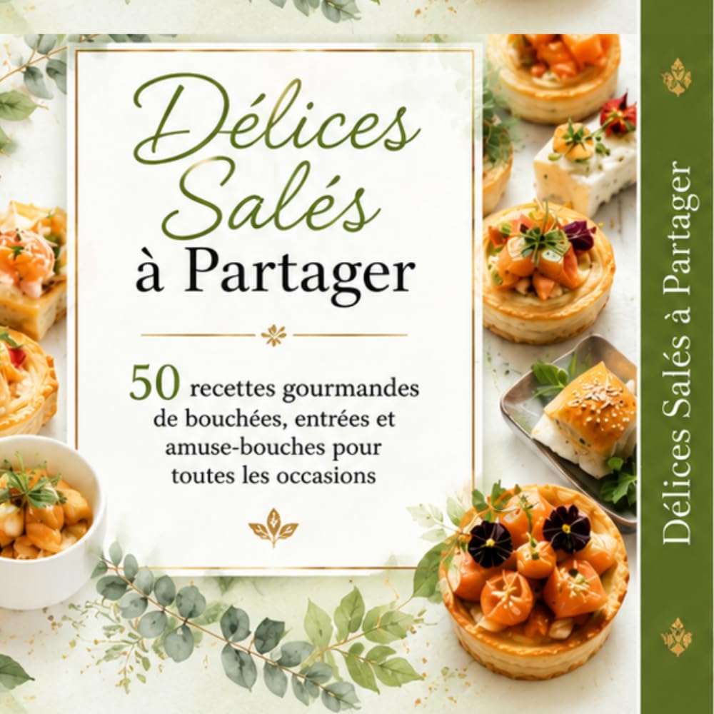 Délices Salés à Partager 50: recettes gourmandes de bouchées, entrées et amuse-bouches pour toutes les occasions