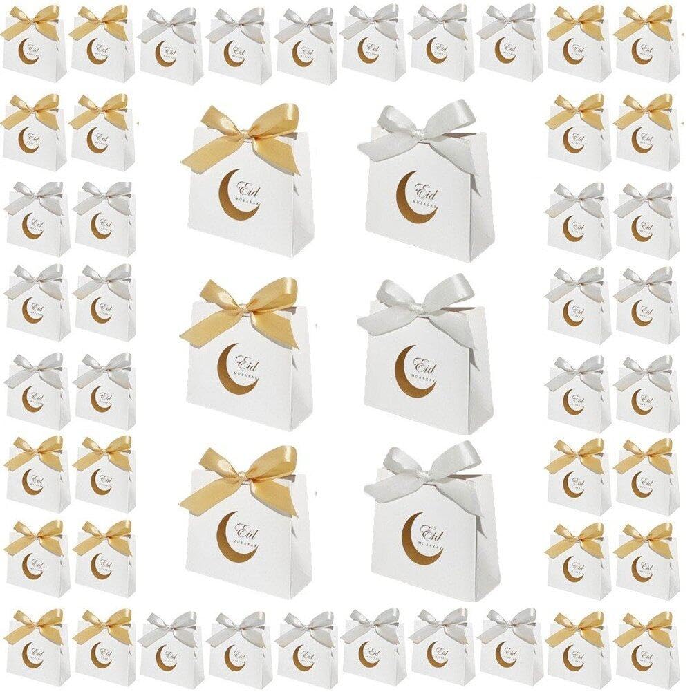 Emballage simple Eid Mubarak et boîte-cadeau décoration Ramadan pour bonbons traditionnels