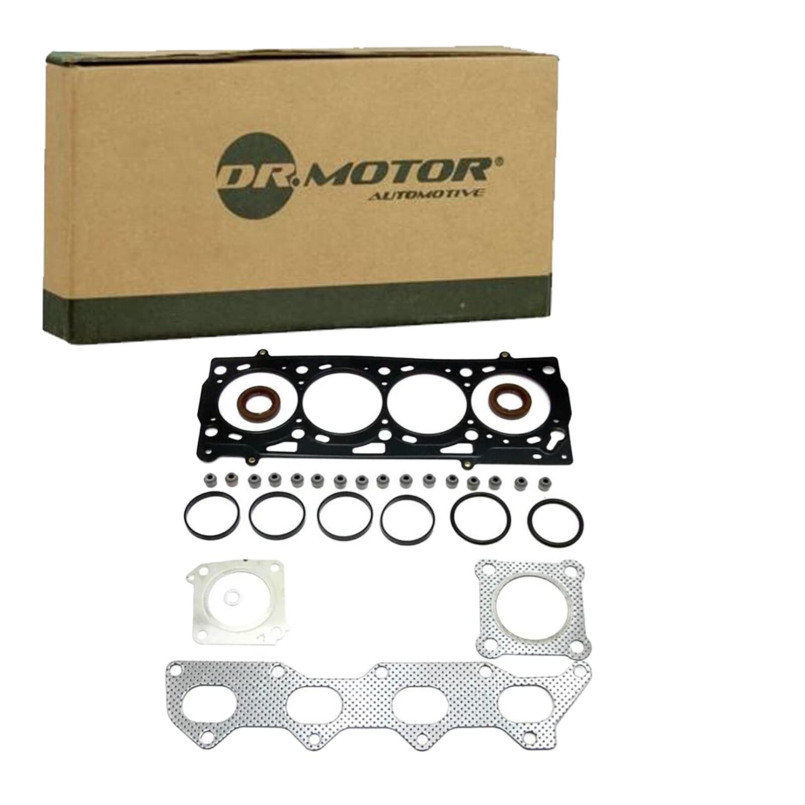 DR.MOTOR AUTOMOTIVE DRM21243S Kit guarnizioni Testata con paraolio-albero a camme con guarnizione testata con guarnizione tenuta stelo valvola senza guarnizione cappa testa del cilindro con