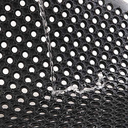 Imseigo Rubber Mats For Floor,Anti-Fatigue Floor Mat Multi-Functional Rubber Non-Slip Drainage Mat For Industrial Kitchen Restaurant Bar,Bathroom,Indoor,Outdoor Cushion 36" X 60",Black #TOP5