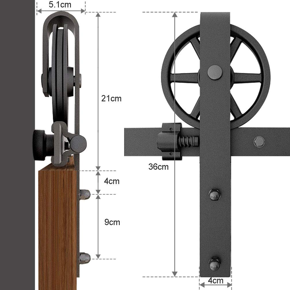 ＤＩＹ 122ｍ 吊り引き戸レール 4 FT バーンドア金具 引き扉 Amazon | CCJH 4FT/1.2メートル吊り引き戸レール バーンドア金具