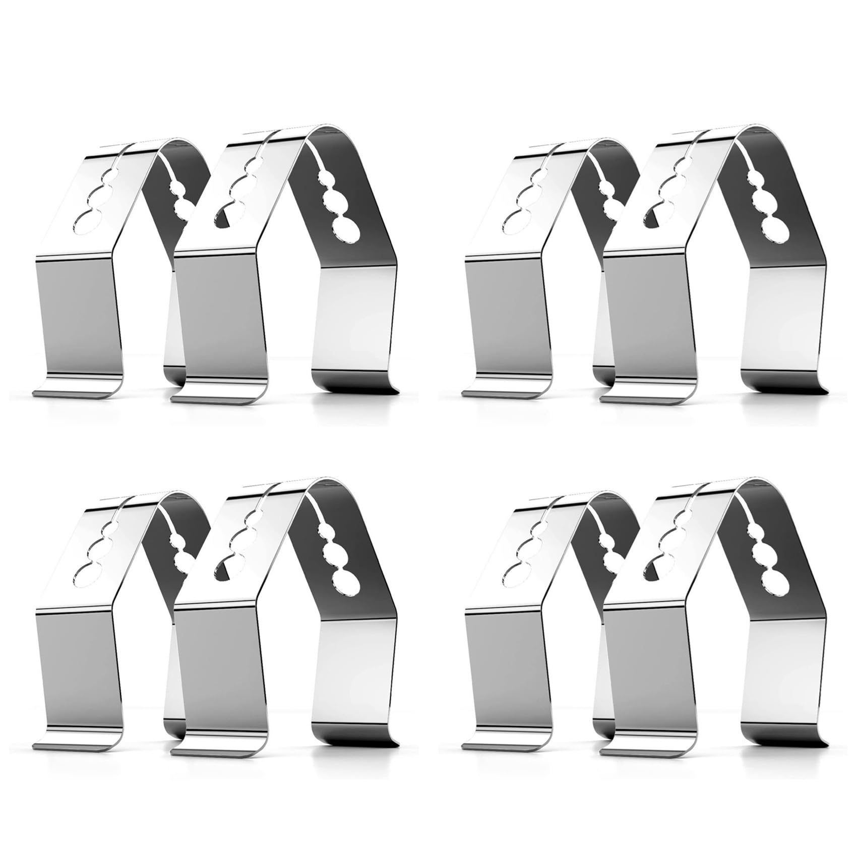 Vjsujehgy Universal A Style Meat Thermometer Probe Clip Holder Ambient Temperature Readings BBQ Smoker Oven Grill,Set of 8