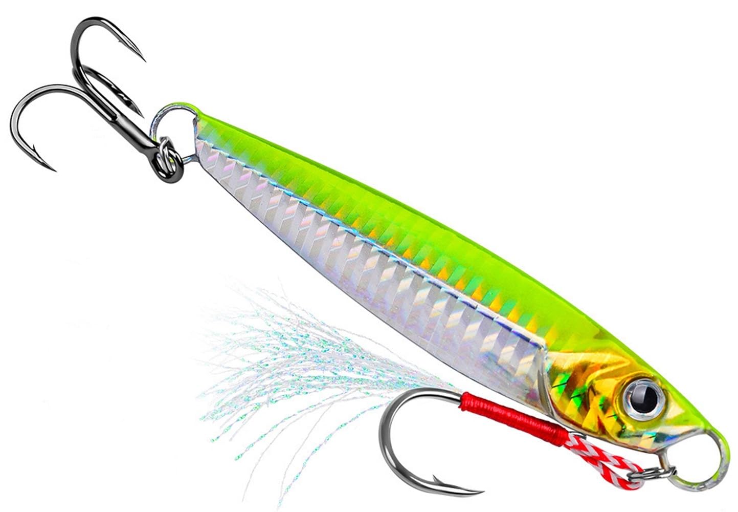 Saltwater Fishing Spoon Lure,10cm Metal Jigging Spoon, Saltwater Fishing Spoons Lures 60g, Tuna, Mackerel, Big Fish