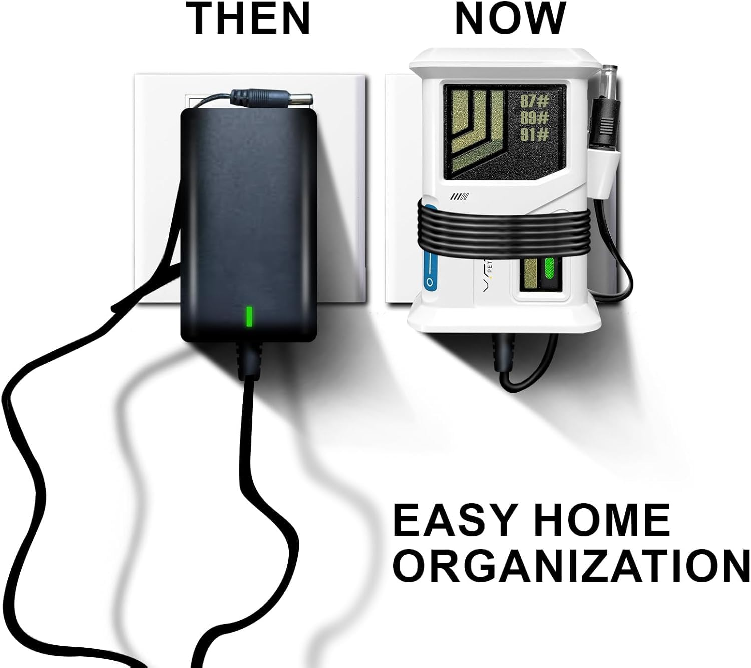 12V Battery Charger for Ride On Cars 12 Volt Battery Charger Gas Station Theme Ride-On Cars Charger 6ft Cord & Tail Storage Universal for Power Wheels Electric Jeeps Tangle-Free Cord