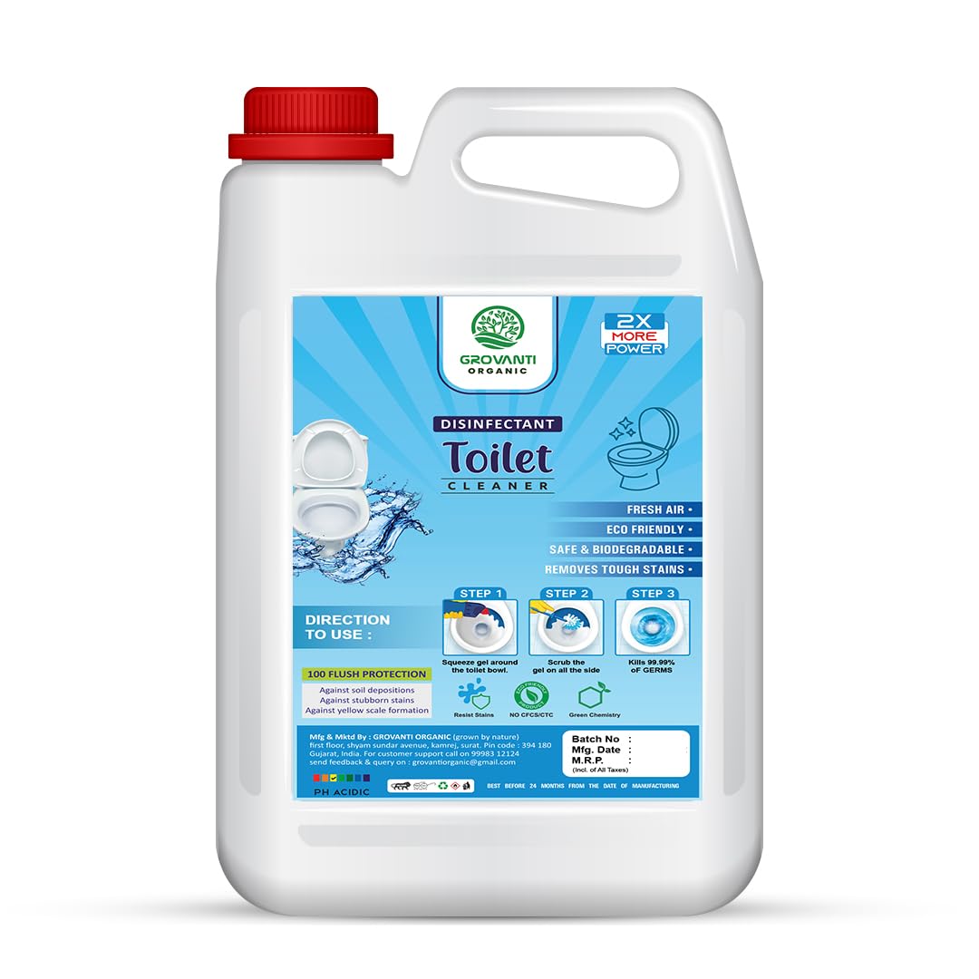 Grovanti Organic Toilet Bowl Cleaner Liquid 4.5L Advanced Thicker