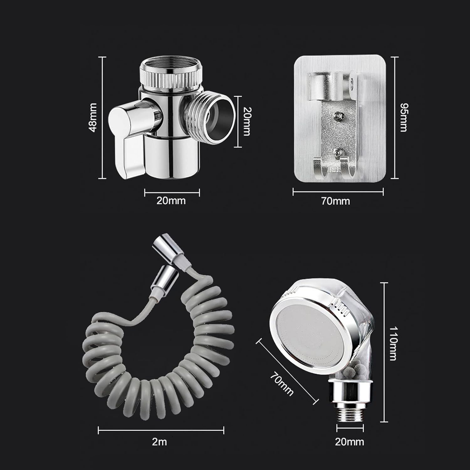 Bathroom Sink Shower Head Set, Universal Wash Basin Shower Head, Hand