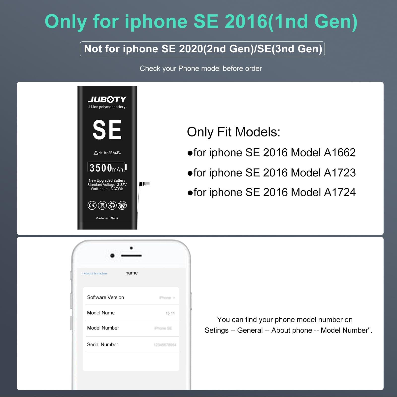 3500mah Battery For Iphone Se 2016 1nd Gen Li Ion Desertcart UAE