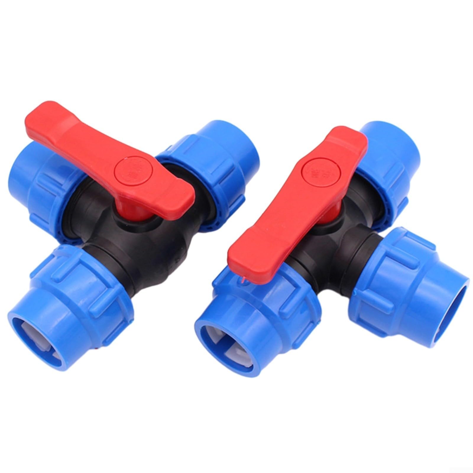 Valvola A Sfera 3 Vie In PE Per Tubi 20-50mm - Raccordo A Innesto Rapido, Giunto Idraulico Per Acqua